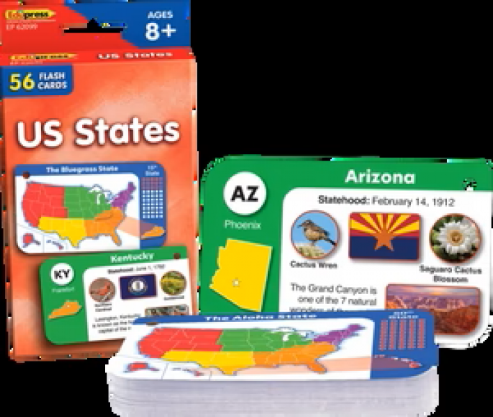 FLASH CARDS: US STATES