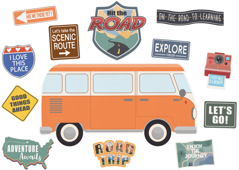 BULLETIN BOARD SET: MOVING MOUNTAINS ROAD TRIP HIT THE ROAD