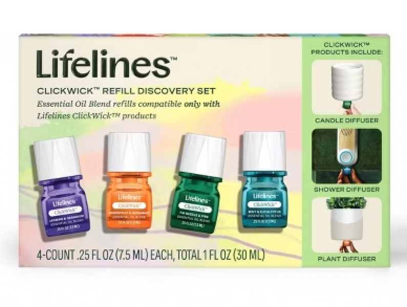 LIFELINES ESSENTIAL OIL BLENDS CLICKWICK REFILLS
