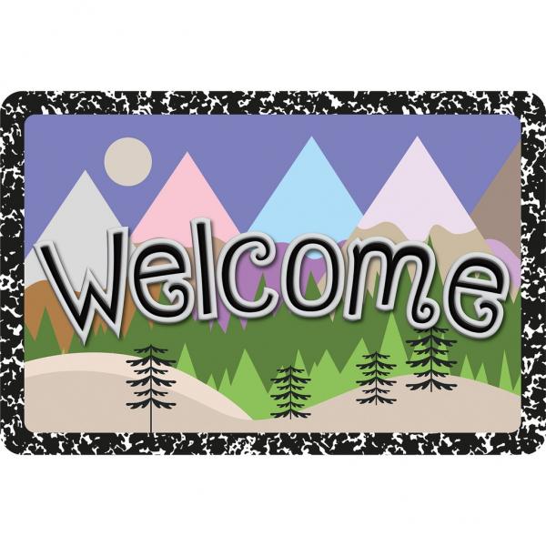 WELCOME MAT: WELCOME MAGIC MOUNTAINS 15.5" x 23.5"