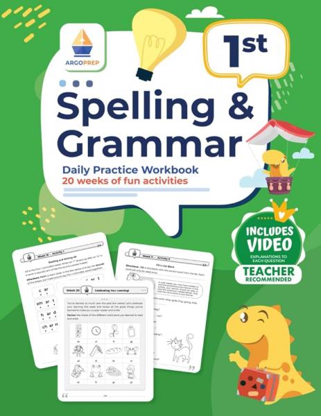 SPELLING & GRAMMAR DAILY PRACTICE WORKBOOK 1ST GRADE