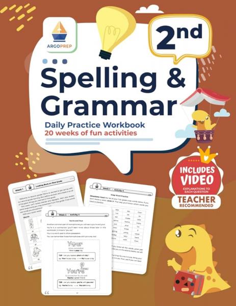 SPELLING & GRAMMAR DAILY PRACTICE WORKBOOK GRADE 2