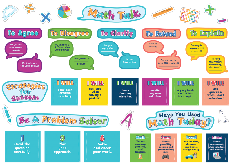 BULLETIN BOARD SET: MATH TALK