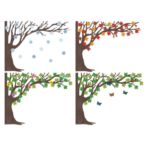 BULLETIN BOARD SET: TREE FOR ALL SEASONS
