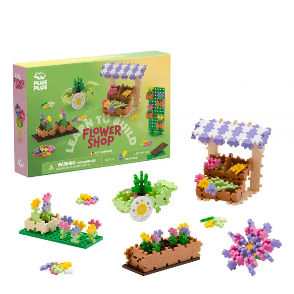 PLUS PLUS LEARN TO BUILD FLOWER SHOP