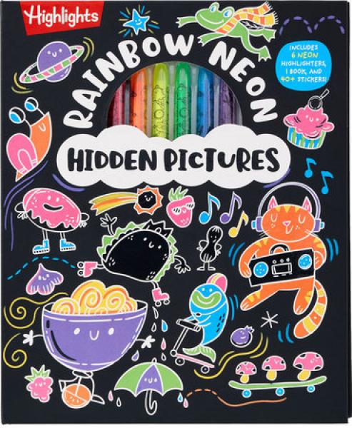 HIGHLIGHTS RAINBOW NEON HIDDEN PICTURES