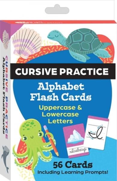 CURSIVE PRACTICE ALPAHBET FLASH CARDS