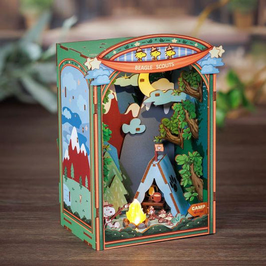 (SALE)DIY BOOK NOOK KIT PEANUTS SNOOPY'S BEAGLE SCOUTS