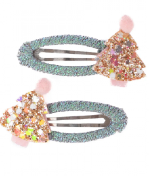 MINTY CHRISTMAS HOLIDAY HAIR CLIPS