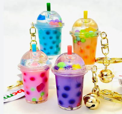 PASTEL ROUND TOP FLOATY KEYCHAIN