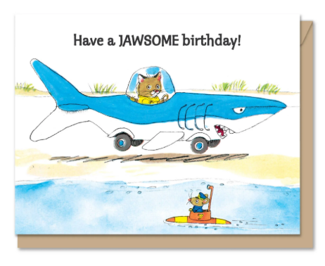 GREETING CARD: HAVE A JAWSOME BIRTHDAY