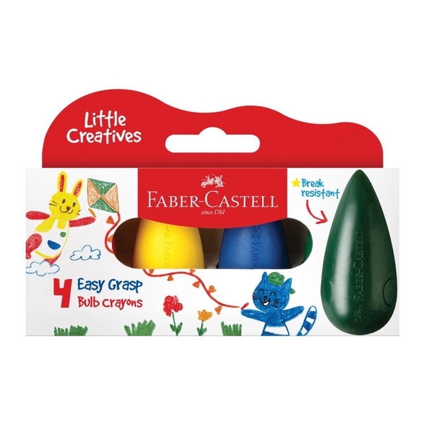 EASY GRASP BULB CRAYONS 4 COUNT