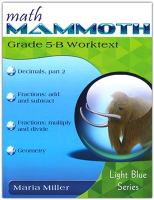 MATH MAMMOTH GRADE 5B WORKTEXT
