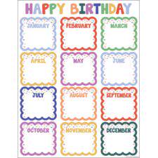 CHART: HAPPY BIRTHDAY COLOR CRUSH