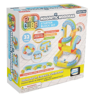 RAIL CUBE MAGNETIC MONORAIL STARTER SET