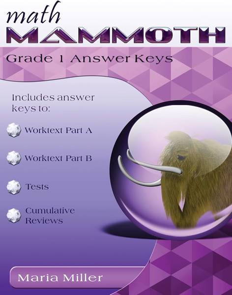 MATH MAMMOTH GRADE 1 ANSWER KEYS