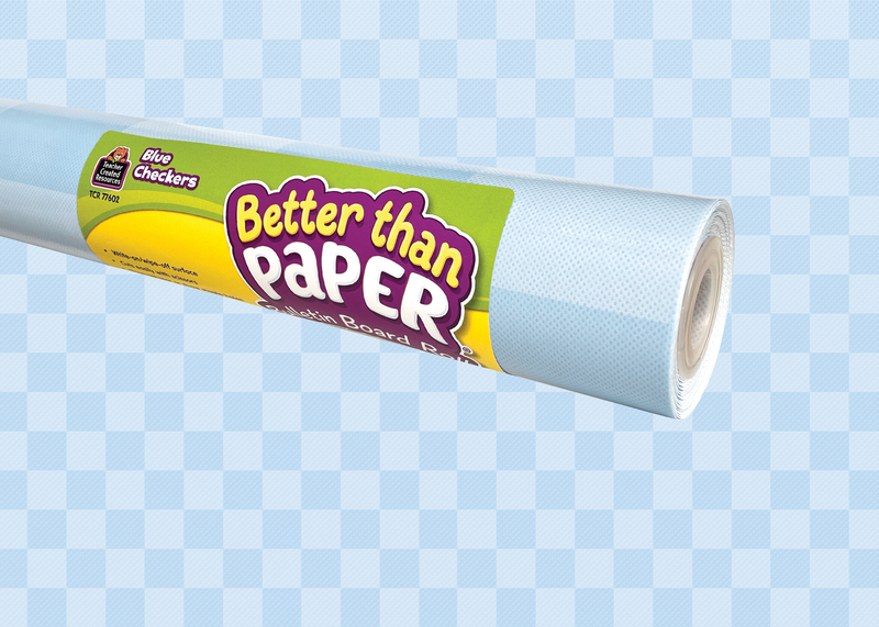 BETTER THAN PAPER: BLUE CHECKERS