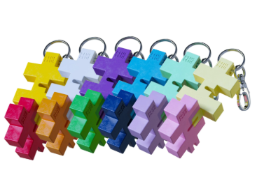 HEXEL DUO KEYCHAIN ASSORTED