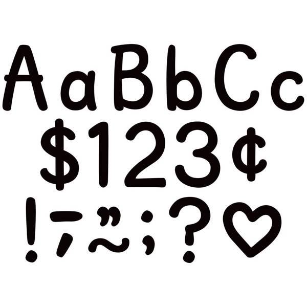 LETTERS: MODERN CLASSIC BLACK 4"