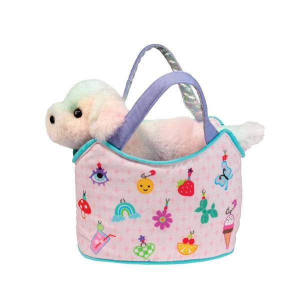 SASSY SAK CHARMINGLY YOURS WITH RAINBOW DOG