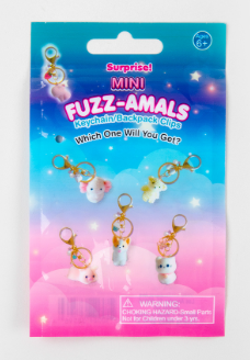 SURPRISE MINI FUZZ ANIMAL KEYCHAINS