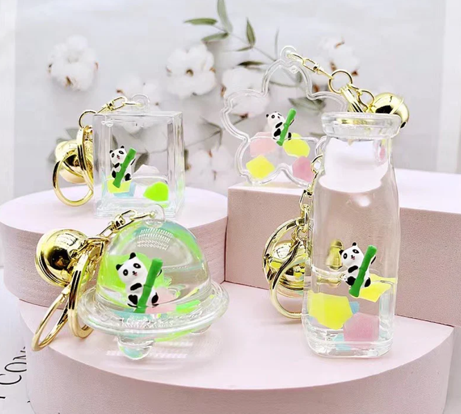 PANDA BAMBOO FLOATY KEYCHAIN