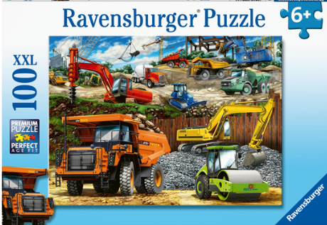 PUZZLE: CONSTRUCTION VEHICLES 100 PC