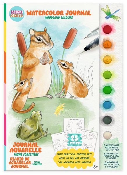 WATERCOLOR JOURNAL: WOODLAND WILDLIFE