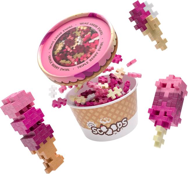 PLUS PLUS SCOOPS: TRIPLE BERRY SWIRL