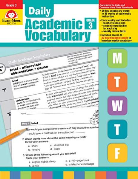 DAILY ACADEMIC VOCABULARY: GRADE 3