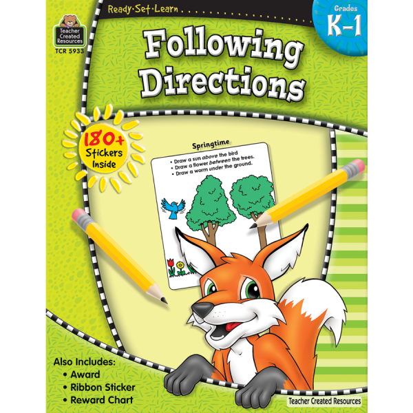READY SET LEARN: FOLLOWING DIRECTIONS GRADE K-1