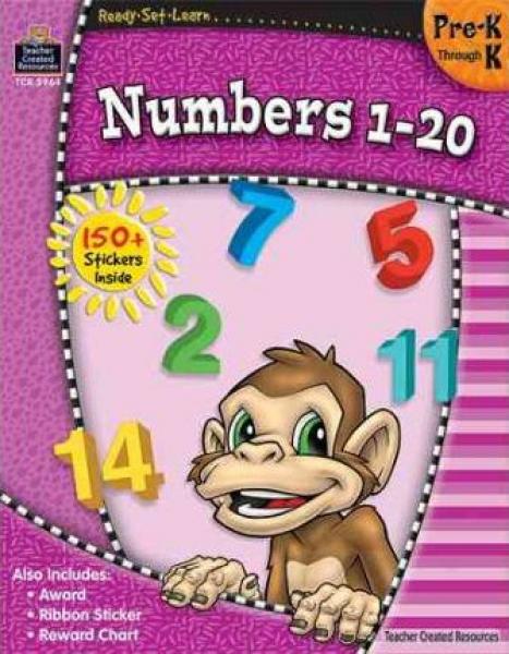 READY SET LEARN: NUMBERS 1-20 PREK - K