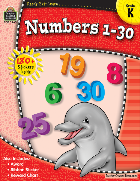 READY SET LEARN: NUMBERS 1-30 GRADE K