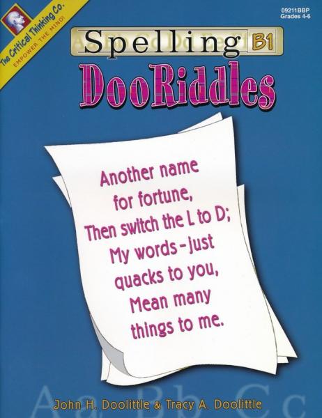 SPELLING DOORIDDLES B1 GRADE 4-6
