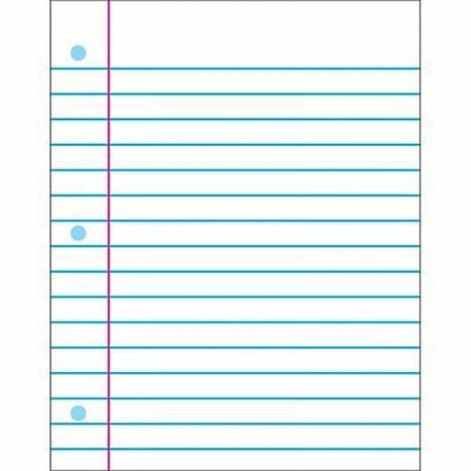 WIPE-OFF CHART: NOTEBOOK PAPER