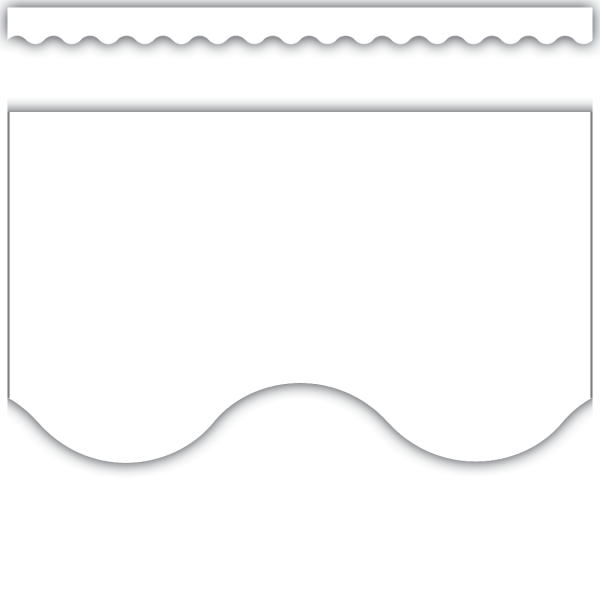 BORDER: SCALLOPED WHITE
