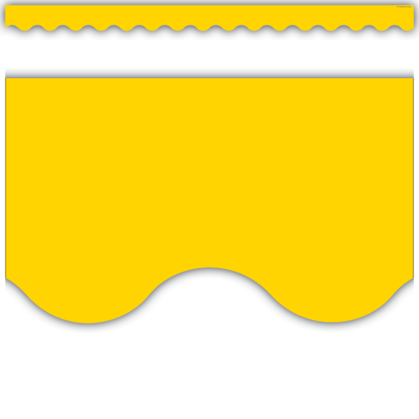 BORDER: SCALLOPED YELLOW