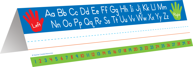 NAME PLATES: ALPHABET TENTED