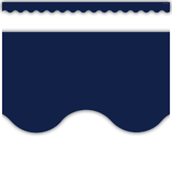 BORDER: SCALLOPED NAVY