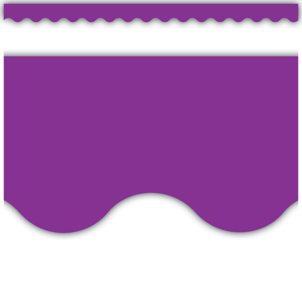 BORDER: SCALLOPED PURPLE