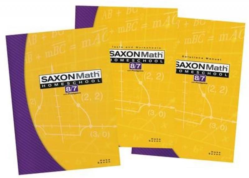 SAXON MATH 8/7 HOMESCHOOL KIT