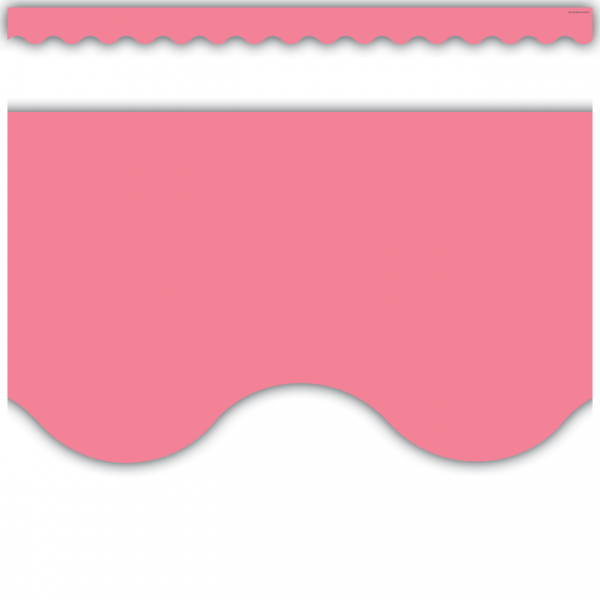 BORDER: LIGHT PINK SCALLOPED