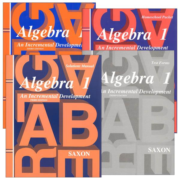 SAXON ALGEBRA 1 HOMESCHOOL KIT W/SOLUTIONS MANUAL