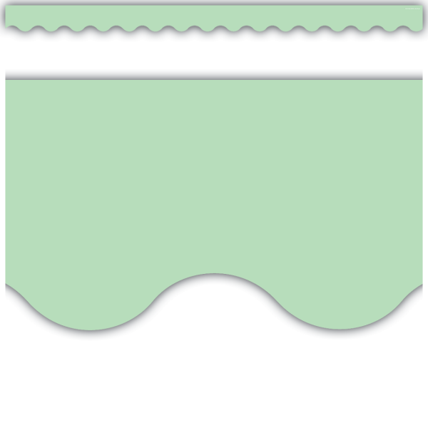 BORDER: MINT GREEN SCALLOPED