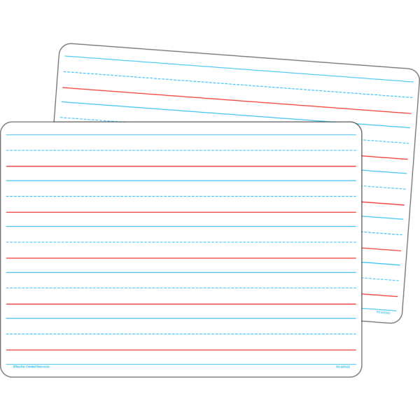 DRY ERASE BOARDS: DOUBLE-SIDED 10 PACK