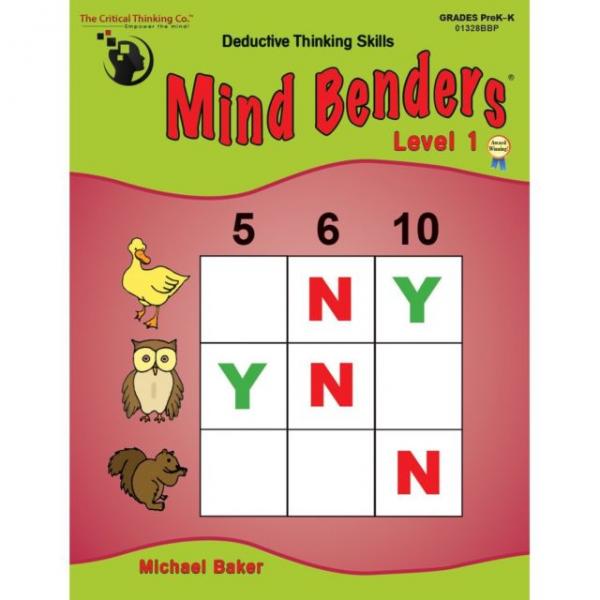 MIND BENDERS BOOK 1 GRADE PREK-K