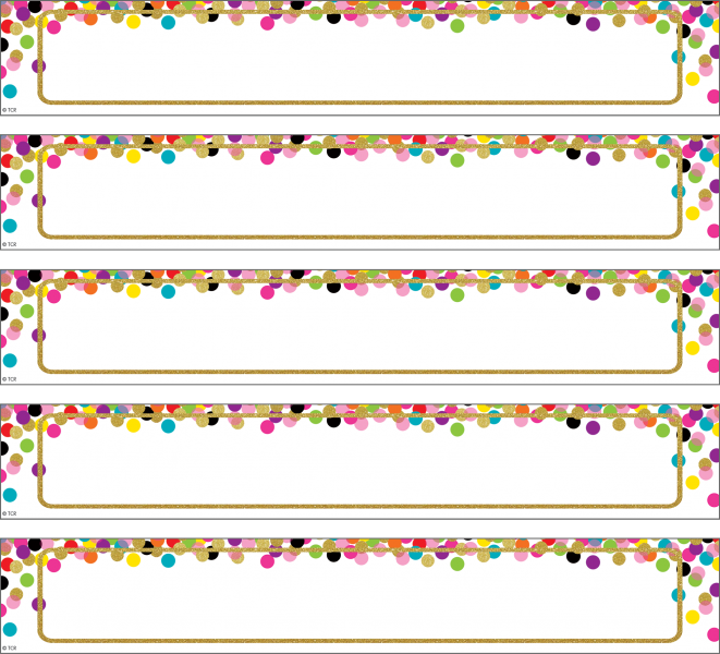 MAGNETIC ACCENTS: LARGE CONFETTI LABELS