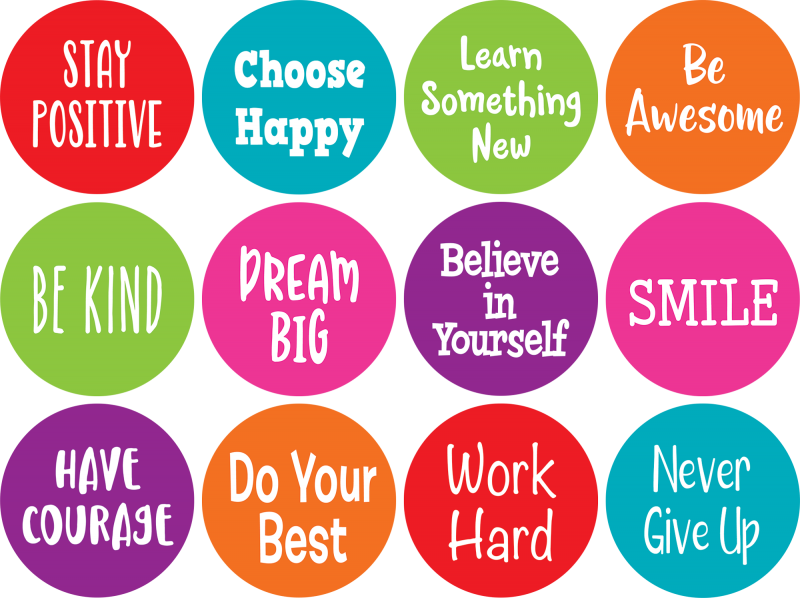 SPOT ON CARPET MARKERS POSITIVE SAYINGS