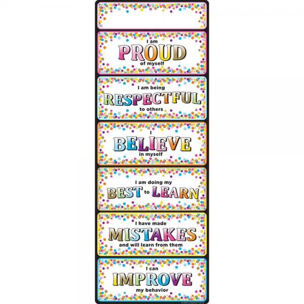 SMART POLY CLIP CHART: POSITIVE BEHAVIOR CONFETTI