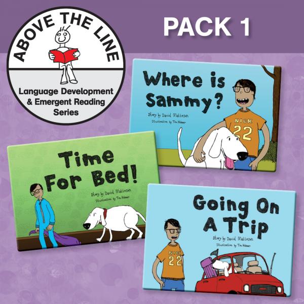 ABOVE THE LINE LANGUAGE DEVELOPMENT & EMERGENT READING SERIES - (PACK 1)